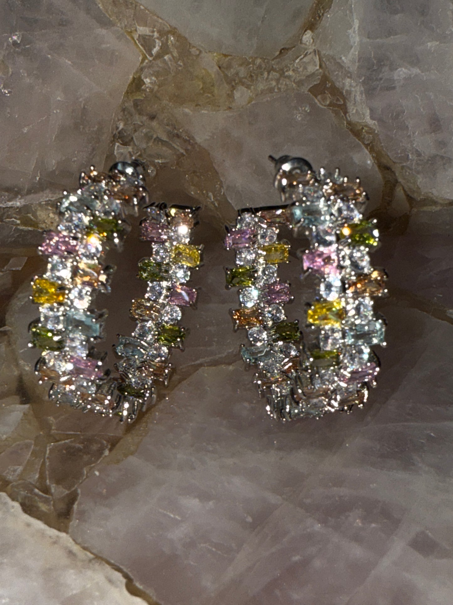 “Butterfly champagne” hoops (preorder)
