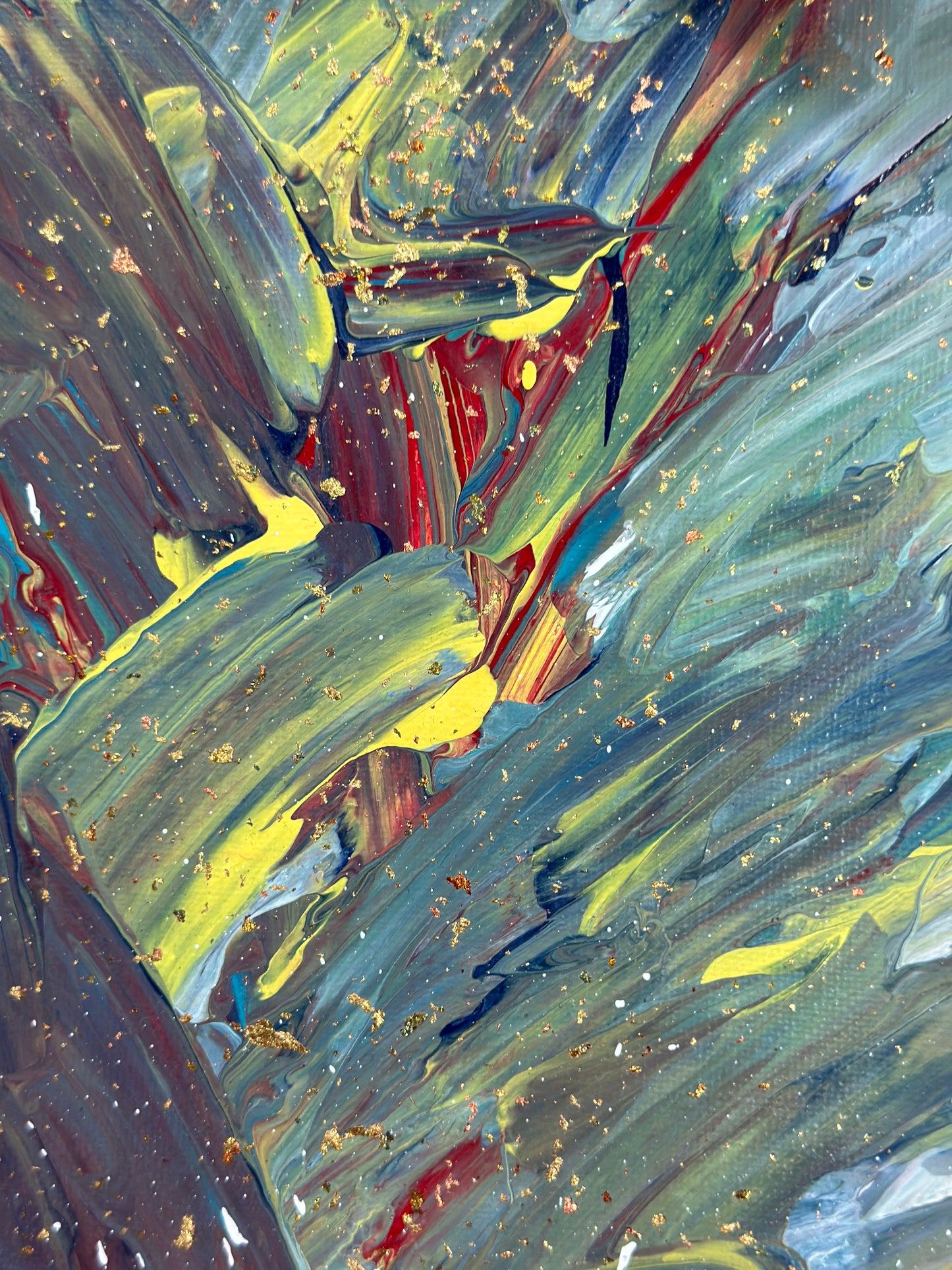 8x10 acrylic abstract painting