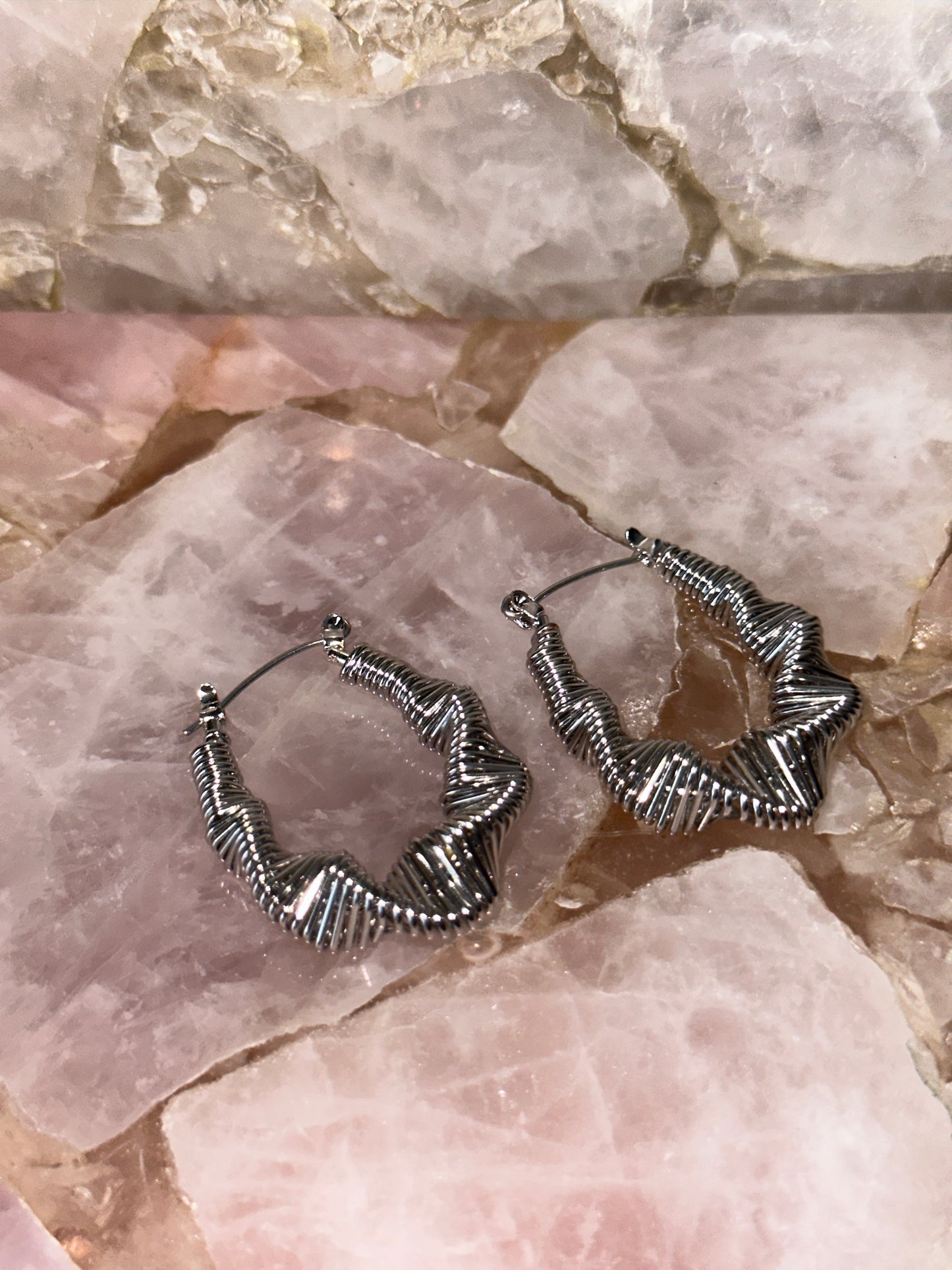 “It Girl” hoop earrings (Silver)