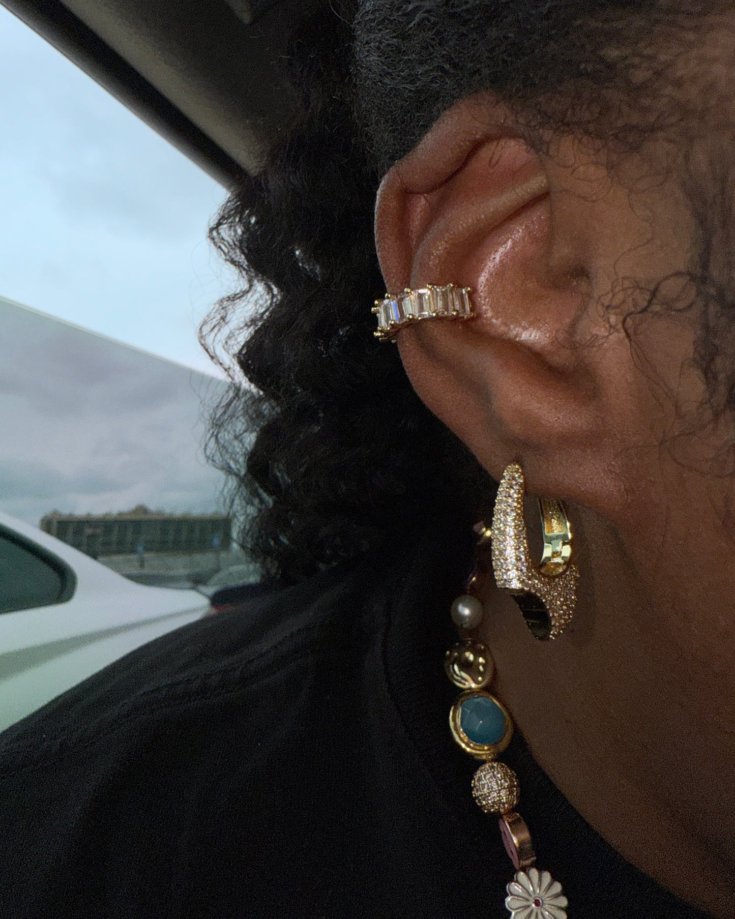 “Celeste” Hoops (gold) PRE ORDER