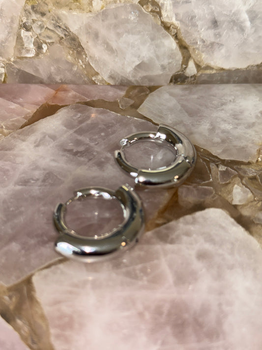 90’s baby hoops (Silver) PREORDER
