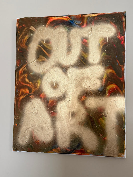 Out of art 16x20 acrylic painting