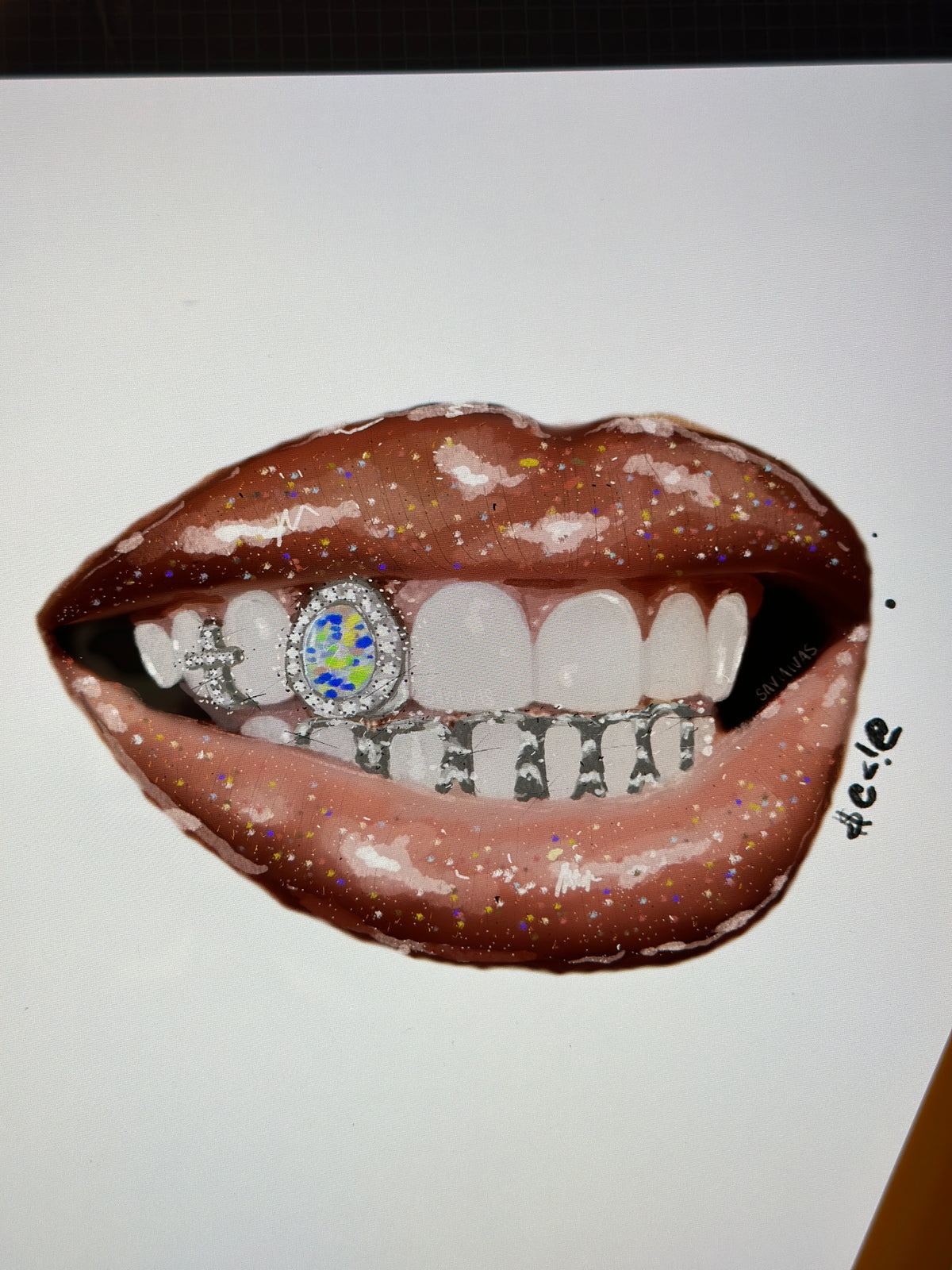 “Confetti” print