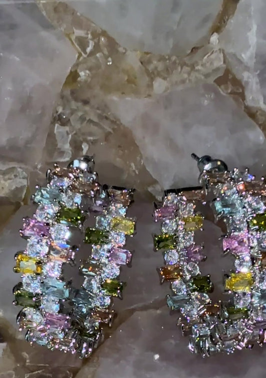“Butterfly champagne” hoops (preorder)